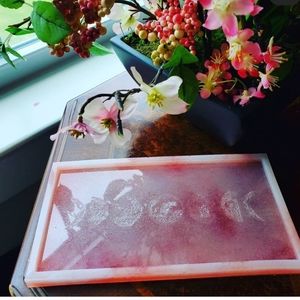 Custom made "moon phase" trinket trays